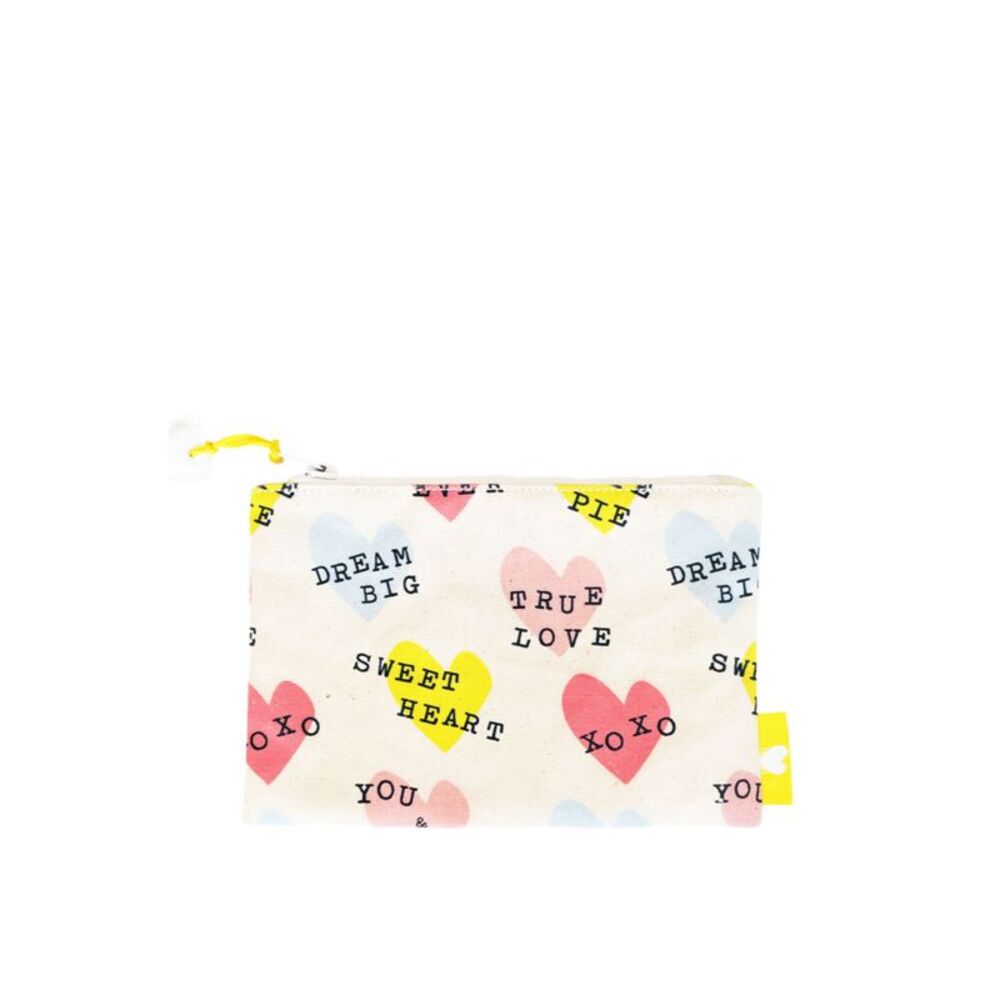 KERRI ROSENTHAL Women's White Printed Canvas Strapless Side Pack